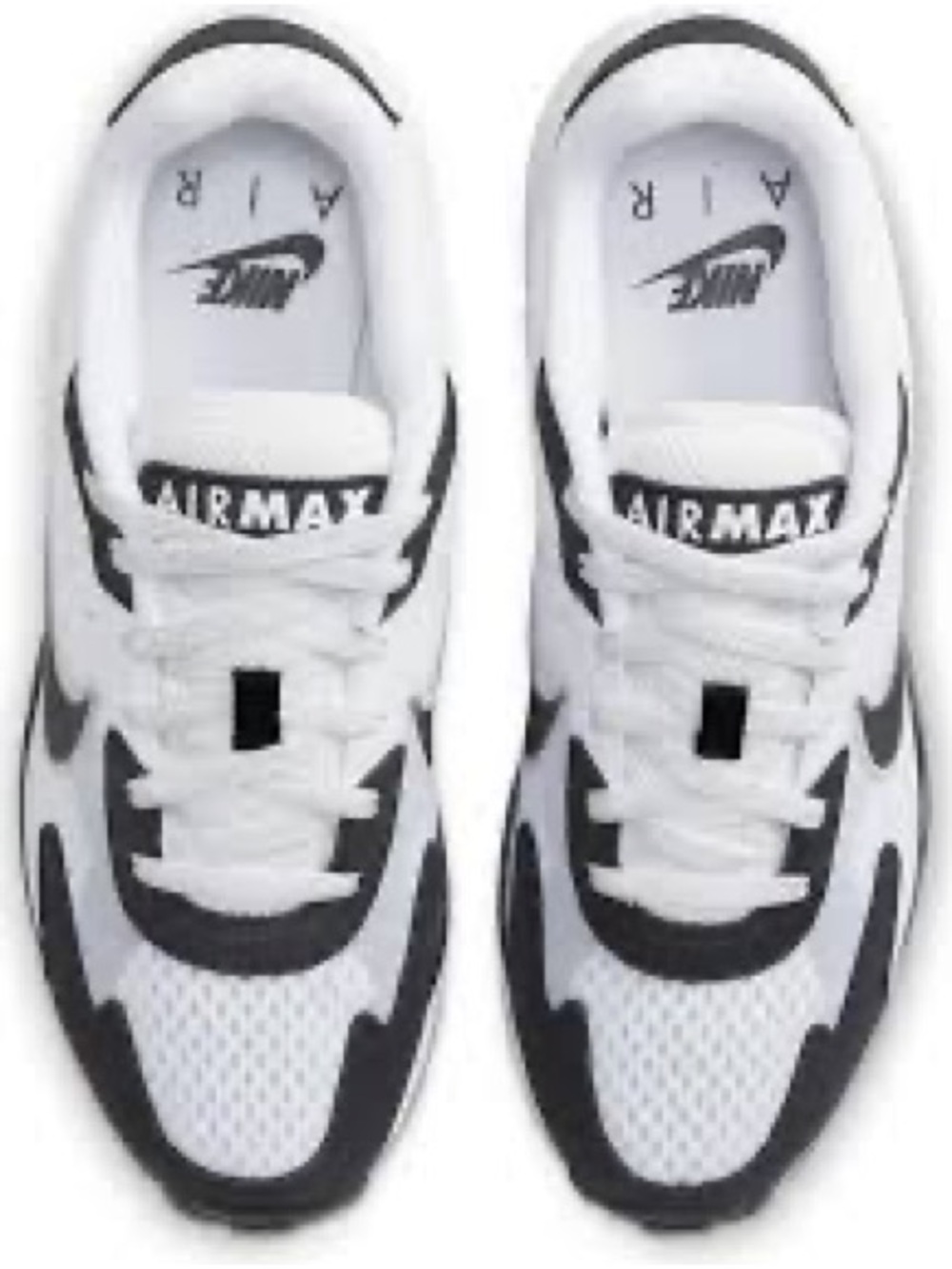 Nike White and Black Air Max Low-Top Sneakers